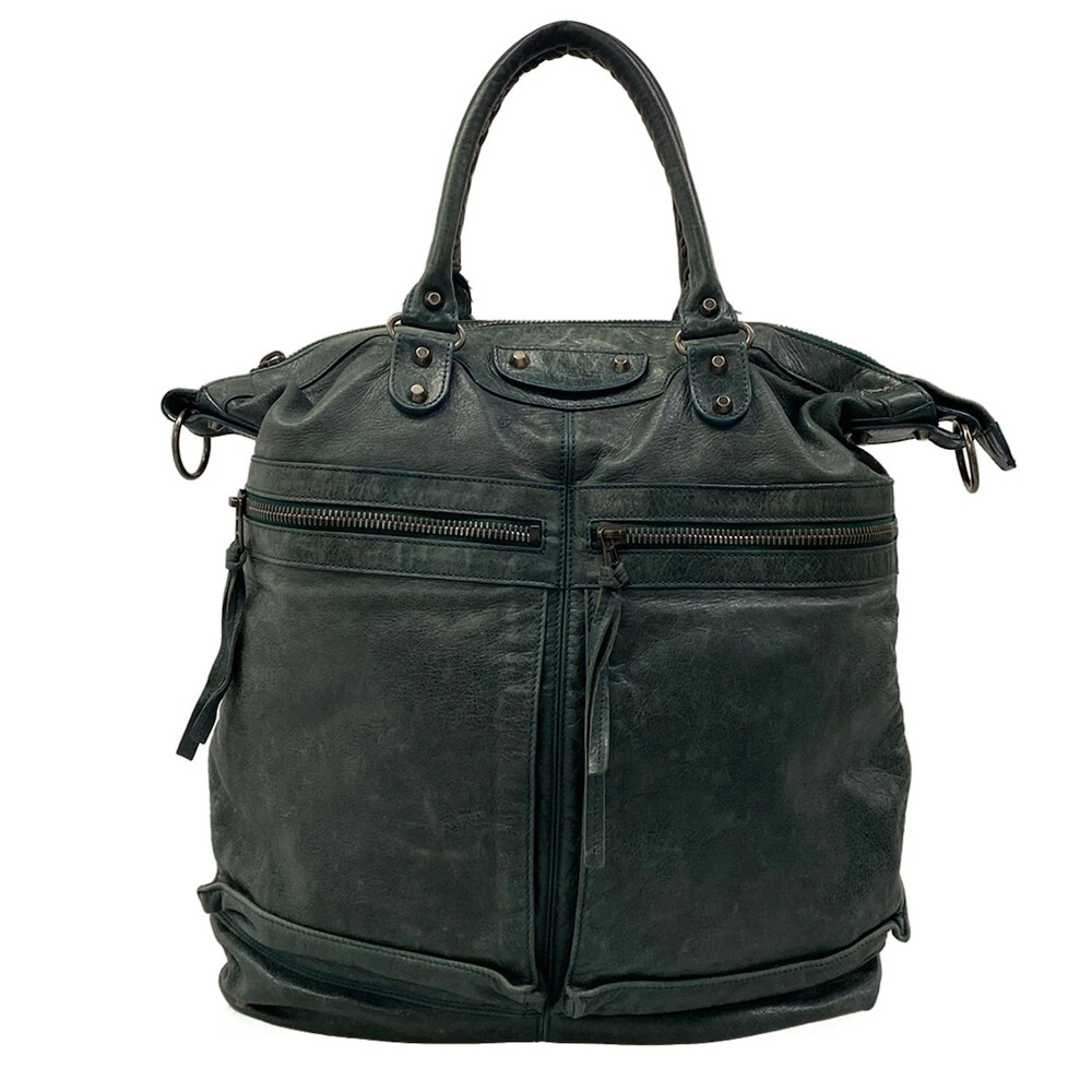 Balenciaga Dark Green Leather Handbag #334426B70B